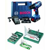 Bosch GSB 180 LI Çift Bataryalı Darbeli Matkap Vidalama + 41 Parça Uç ve Allen Takımı