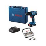 Bosch GSB 183-lı 2AH Tek Akülü Vidalama Darbeli Matkap + 32 Parça Bits Uç Seti