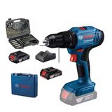 Bosch GSB 183 LI Çift Bataryalı Darbeli Vidalama Matkap + Bosch 103 Parça Uç Seti ve Metre