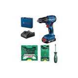 Bosch GSB 185-Li Akülü Darbeli Matkap + 41 Parça Aksesuar Seti