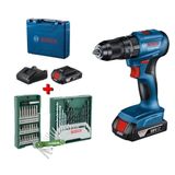 Bosch GSB 185-LI Çift Akülü Kömürsüz 41 Parça Bits Uç Darbeli Matkap Vidalama