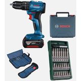 Bosch Gsb 185-LI Darbeli Akülü Matkap 280 W 10 mm Mandren Kapasitesi ile 25 Parça Vidalama Ucu