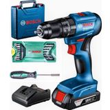Bosch GSB 185 LI Tek Akülü Darbeli Kömürsüz Vidalama Matkap ve Bosch 16 Parça Uç Seti