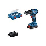 Bosch Gsb 185-Li Tek Akülü Darbeli Matkap Seti + 82 Parça Uç Seti - 06019K3122