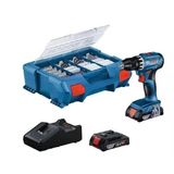 Bosch Gsb 18V-45 18V-2X2.0 Ah Darbeli Vidalama+63 Parça Set