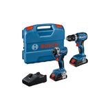 Bosch Gsb 18V-45 Akülü Matkap + Gdr 18V-215 Akülü Vidalama Seti (2X4.0ah) (0 615 A50 069)