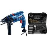 Bosch Gsb 550 Darbeli Matkap + 103 Parça Matkap Ucu Ve Vidalama Ucu Seti