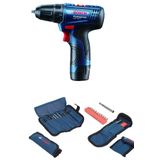 Bosch Gsr 120-Li 2 Ah 12V Akülü Vidalama Şarjlı Matkap + 23 Parça Matkap Ve Vidalama Ucu Seti