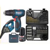 Bosch Gsr 120 Li 2 Ah Tek Akülü Vidalama + Bosch Gas 12 Şarjlı Araç Süpürgesi + Bosch 103 Parça Uç Seti
