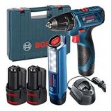 Bosch Gsr 120 Li Akülü Delme Vidalama + Gli 12v-300 Led Fener Seti 2x2 Ah 06019g8004