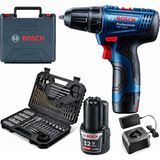 Bosch Gsr 120 Li Darbesiz 2 Ah Tek Akülü Vidalama ve Bosch V-Line 103 Parça Delme ve Vidalama Seti