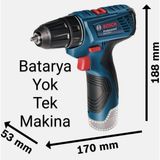 Bosch Gsr 120 Li (Dikkat ! Çanta , Batarya ve Şarj Aleti Yoktur. Bunlar olmadan çalışmaz.)