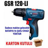 Bosch Gsr 120 Li Solo Darbesiz Akülü Vidalama (Dikkat! Batarya ve Şarj Aleti Olmadan Gönderilir.bunlar Olmadan Çalışmaz. )