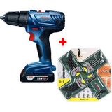 Bosch Gsr 180-LI Akülü Vidalama Şarjlı Matkap + 46 Parça Matkap Ucu ve Vidalama Ucu Seti