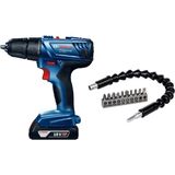 Bosch Gsr 180 Vidalama Şarjlı Matkap ve Esnek Bükülebilir Uzatma Seti - Seçenek 1