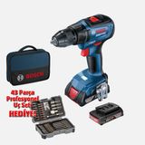 Bosch GSR 18V-50 3x2 Ah Akülü Darbesiz Akülü Vidalama
