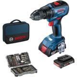 Bosch Gsr 18V-50 Çift Akülü Delme ve Vidalama Seti, 43 Parça ve Çanta - Seçenek 1