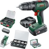 Bosch Güçlü Akülü Darbeli Matkap Seti, 210 Aksesuar ile Çok Yönlü Kullanım - Seçenek 1