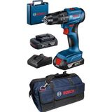 Bosch Güçlü Çift Akülü Matkap Seti, Çanta Hediyeli, Darbeli ve Vidalama Fonksiyonu - Seçenek 1
