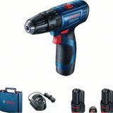 Bosch Güçlü ve Hafif Akülü Darbe Delme ve Vidalama Cihazı, 2 Ah Li-Ion Pil - Seçenek 1