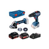 Bosch Gws 180-lı + Gsr 18v-50 (1x2.0;1x5.0ah) Akülü Akülü Avuç Taşlama - Delme/vidalama Makinesi
