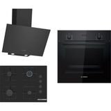 Bosch HBF512BB1T - POP7C6P30O - DWK64PJ60T Siyah 3'lü Ankastre Set