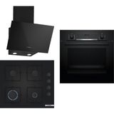 Bosch HBF514BB1T - POP6C6P30O - DWK63PJ60T Siyah 3'lü Ankastre Set