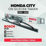 Bosch Honda City (2006–2011) Uyumlu | Eco Ön Silecek Takımı | 2'Li Set |