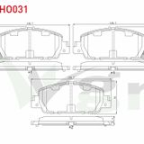 Bosch Honda HR-V 1.5 2015-2017 Ön Fren Balatası