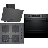 Bosch HUA736EG0T - POP6C9P30O - DWK64PJ70T Gri 3'lü Ankastre Set