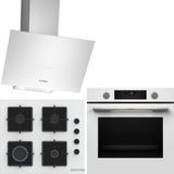 Bosch HUA736EV0T - POP6C2P30O - DWK64PJ20T Beyaz 3'lü Ankastre Set