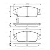 Bosch Hyundai Accent Admire 1.3 1999-2008 Ön Fren Balatası