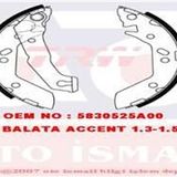 Bosch Hyundai Accent Blue 1.6 2010-2018 Arka Fren Balatası