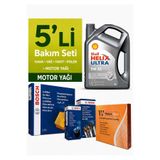 Bosch Hyundai Accent Blue 1.6 Dizel Filtre Bakım Seti-Shell Helix Ultra Ect 5W30 4lt (2011-2019) 5 Li