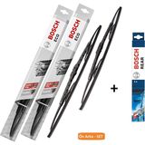 Bosch Hyundai Getz (2002-2009) Ön Arka Silecek Eski Tip Telli Takım Classic Wiper