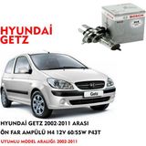 Bosch Hyundai Getz 2002-2011 Arası Ön Far Ampülü H4 12V 60/55W P43T