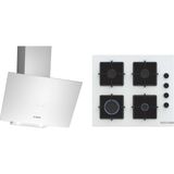 Bosch İkili Ankastre Set Gazlı Ocak ve Duvar Tipi Davlumbaz Beyaz Renk 60 cm Enerji Sınıfı A