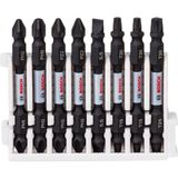 Bosch Impactc Vidalama Çift Uç 65MM Set 8'li, Güçlü ve Dayanıklı Metal Ürün - Antrasit