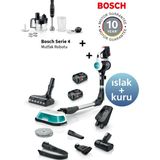 Bosch Islak & Kuru Temizlik, Güçlü Emiş,hafif Tasarım 80 Dk Uzun Pil Ömrü BCS71HYG1 , Bosh Serie 4 Mutfak Robotu - Beyaz