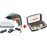 Bosch Ixo V 3.6 V Şarjlı Tornavida Saklama Kutulu + 32 Parça Vidalama Ucu
