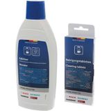 Bosch Kahve ve Espresso Makinesi İçin Temizleme Seti Kireç Çözücü Solüsyon ve Tablet Yüksek Performans