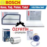 Bosch Kia Rio 1.4 CRDi 2012 2016 Filtre Bakım Seti