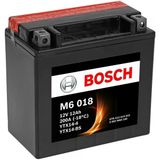 Bosch M6 018 Motosiklet Aküsü 12V 12Ah YTX14-4 YTX14-BS Uzun Ömürlü ve Güçlü - Siyah
