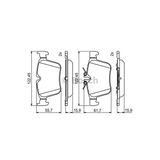 Bosch Mercedes W205 Arka Fren Balatası