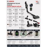 Bosch Microclean Akıllı Toz Algılama Teknolojisi, 80 Dakikaya Kadar Çalışma Süresi, Hepa Filtreleme, Tft Ekran, Anti-Tangle Fırça, Çıkarılabilir Batarya ve Üst Düzey Halı Temizleme Performansı - Siyah