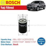 Bosch Mitsubishi ASX 1.6 2010-2015 Yağ Filtresi