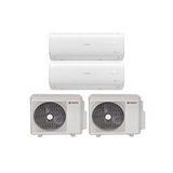 Bosch Multi Split İnverter Klima 72000 Btu Dış (36+36) + 2 İç Ünite 24000 + 24000 Btu Beyaz