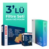 Bosch Nissan Micra 1.2 Filtre Bakım Seti (2002-2010) 3 Lü