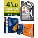 Bosch Nissan Micra 1.4 Filtre Bakım Seti-Shell Helix Ultra Ect 5W30 4lt (2002-2010) 4 Lü