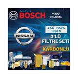 Bosch Nissan Qashqai 1.5 Dci K9K Filtre Bakım Seti 2014-2018 3kp